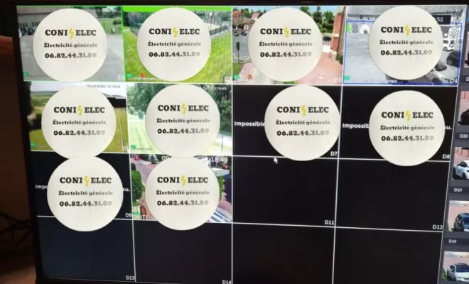 Dépannage d'une installation de vidéosurveillance dans une commune du plateau Picard, Saint-Just-en-Chaussée, CONI ELEC